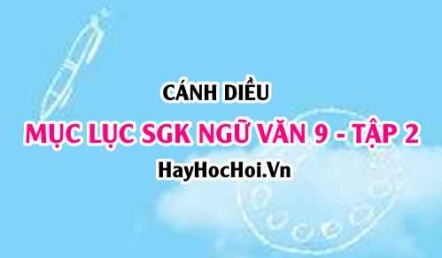 Mục lục SGK Ngữ Văn 9 tập 2 Cánh Diều
